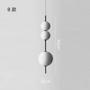 Modern Glass Globe 3-Light Pendant Chandelier