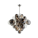 GobekUsa Glass Globe LED Chandelier: Nordic Luxury Metal Pendant Lighting for Living Room