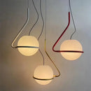 GobekUsa Glass Globe Pendant Lamp for Bedroom Living Room Kitchen Island