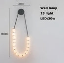 GobekUsa Glass Gold Pendant Light for Living Room Luxury Bubble Necklace