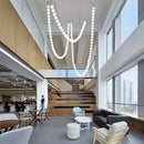 GobekUsa Glass Gold Pendant Light for Living Room Luxury Bubble Necklace