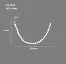 GobekUsa Glass Gold Pendant Light for Living Room Luxury Bubble Necklace