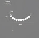 GobekUsa Glass Gold Pendant Light for Living Room Luxury Bubble Necklace