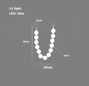 GobekUsa Glass Gold Pendant Light for Living Room Luxury Bubble Necklace