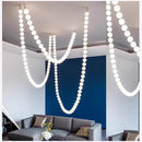 GobekUsa Glass Gold Pendant Light for Living Room Luxury Bubble Necklace