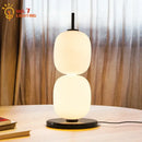 GobekUsa Glass Gourd Table Lamp Marble Base Modern LED Indoor Lighting