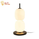 GobekUsa Glass Gourd Table Lamp Marble Base Modern LED Indoor Lighting