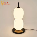 GobekUsa Glass Gourd Table Lamp Marble Base Modern LED Indoor Lighting