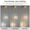 Modern Glass Pendant Light in Black or Gold