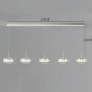 Modern Glass Ring Pendant Light in Iron