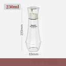 Modern glass seasoning bottle set with pump – kitchen oil dispenser by Decorbites