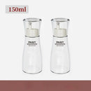 Modern glass seasoning bottle set with pump – kitchen oil dispenser by Decorbites