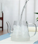 Modern glass tea infuser pot kitchen filtered teapot by Decorbites
