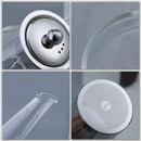 Modern glass tea infuser pot kitchen filtered teapot by Decorbites