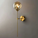 GobekUsa Modern Glass Wall Mount Lamp: Sleek Brass Sconce Light with Pencil Arm