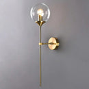 GobekUsa Modern Glass Wall Mount Lamp: Sleek Brass Sconce Light with Pencil Arm