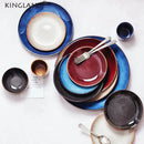 GobekUsa Ceramic Round Plate - Nordic Design for Hotel, Restaurant, and Home Dishes