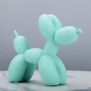 Modern glossy balloon dog sculpture living room animal decor by Decorbites