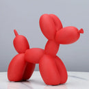 Modern glossy balloon dog sculpture living room animal decor by Decorbites
