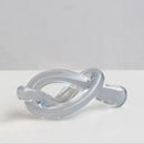 GobekUsa Geometric Glass Sculpture Twine Knot Decor Home Decor Accessory