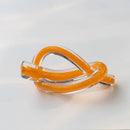 GobekUsa Geometric Glass Sculpture Twine Knot Decor Home Decor Accessory