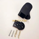 Modern glossy black shower holder bathroom wall mounted bracket by Decorbites