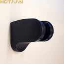 Modern glossy black shower holder bathroom wall mounted bracket by Decorbites