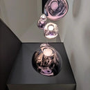GobekUsa Glass Lava LED Pendant Lights for Modern Living Room Bedroom Decor