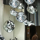 GobekUsa Glass Lava LED Pendant Lights for Modern Living Room Bedroom Decor