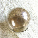 Modern glossy gold grey glass lamp shade bedroom sphere light by Decorbites