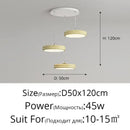 GobekUsa Circular Dimmable Pendant Light Modern Chandelier for Dining Room, Kitchen Island