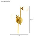 GobekUsa Modern Gold Wall Lamp with Opal Glass Shade - 2-Light Living Room Wall Lighting