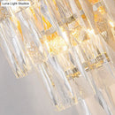 GobekUsa Gold Crystal Wall Sconce with 3 Modern Heads and 4 Tiers for Living Room