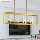 GobekUsa Gold Pendant Island Lights with Clear Glass Shades - Perfect for Dining Rooms