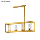 GobekUsa Gold Pendant Island Lights with Clear Glass Shades - Perfect for Dining Rooms