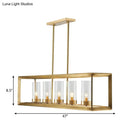 GobekUsa Gold Pendant Island Lights with Clear Glass Shades - Perfect for Dining Rooms