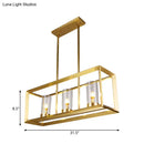 GobekUsa Gold Pendant Island Lights with Clear Glass Shades - Perfect for Dining Rooms