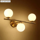 GobekUsa Modern 3-Light Gold Wall Sconce with White Glass and LED Flush Mount
