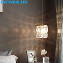 GobekUsa Crystal Copper LED Chandelier Pendant Light Modern Luxury Ceiling Lamp