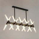 GobekUsa Modern 20-Light Acrylic Ceiling Lamp for Dining Room or Kitchen Island