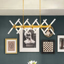 GobekUsa Modern 20-Light Acrylic Ceiling Lamp for Dining Room or Kitchen Island