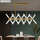 GobekUsa Modern 20-Light Acrylic Ceiling Lamp for Dining Room or Kitchen Island