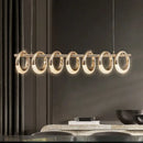 GobekUsa Gold Acrylic LED Pendant Lights for Dining Room Kitchen Bar Chandelier