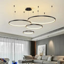 GobekUsa Acrylic LED Ring Pendant Light Modern Minimalist Art Decor Chandelier