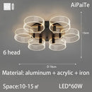 GobekUsa Acrylic Lustre Chandelier for Living Room, Bedroom, Kitchen - Hanging Ceiling Lamps