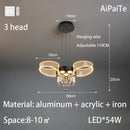 GobekUsa Acrylic Lustre Chandelier for Living Room, Bedroom, Kitchen - Hanging Ceiling Lamps