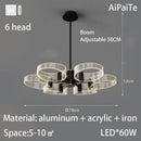 GobekUsa Acrylic Lustre Chandelier for Living Room, Bedroom, Kitchen - Hanging Ceiling Lamps