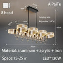 GobekUsa Acrylic Lustre Chandelier for Living Room, Bedroom, Kitchen - Hanging Ceiling Lamps