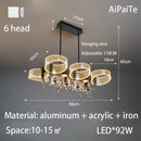 GobekUsa Acrylic Lustre Chandelier for Living Room, Bedroom, Kitchen - Hanging Ceiling Lamps