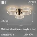 GobekUsa Acrylic Lustre Chandelier for Living Room, Bedroom, Kitchen - Hanging Ceiling Lamps